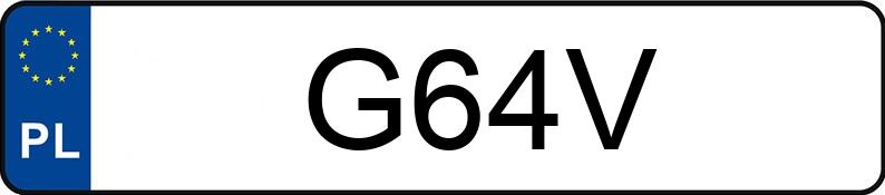 Numer rejestracyjny G64V posiada LINCOLN Navigator 5.4 2WD