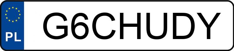 Numer rejestracyjny G6CHUDY posiada BMW 635 Numer rejestracyjny G6CHUDY posiada BMW 635