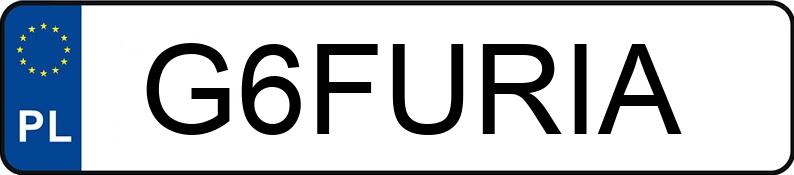Numer rejestracyjny G6FURIA posiada BMW Sportowe od 600 ccm S 1000 RR