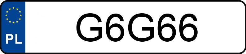 Numer rejestracyjny G6G66 posiada AUDI A6 AVANT Numer rejestracyjny G6G66 posiada AUDI A6 AVANT