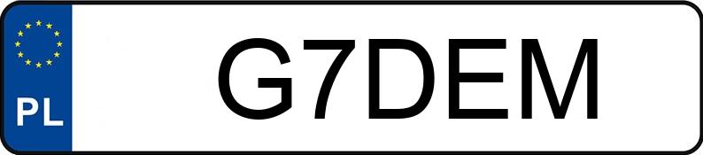 Numer rejestracyjny G7DEM posiada AUDI RS3 Quattro 2.5 TFSI MR`24 E6e 8Y S tronic