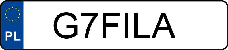 Numer rejestracyjny G7FILA posiada MERCEDES-BENZ CLK 55 AMG Kat. MR`02 E3 209 CLK 55 AMG Kat. MR`02 E3 209