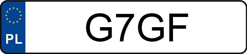 Numer rejestracyjny G7GF posiada BMW 750i MR`08 E4 FO1/FO2 xDrive Aut.