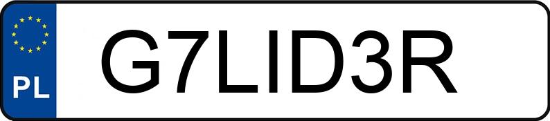 Numer rejestracyjny G7LID3R posiada MERCEDES-BENZ S 350d MR`21 E6 223 4Matic