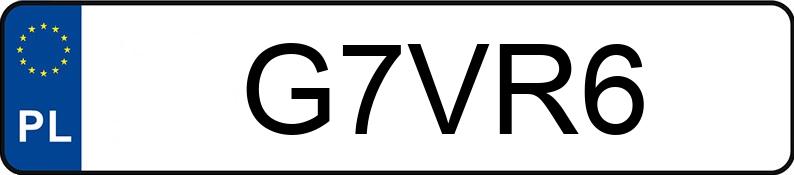 Numer rejestracyjny G7VR6 posiada VOLKSWAGEN GOLF R32