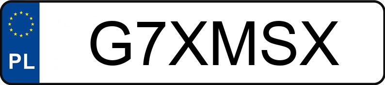 Numer rejestracyjny G7XMSX posiada AUDI Q7 TDI MR`15 E6 4M Tiptronic