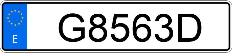 Numer rejestracyjny G8563D posiada Citroen 