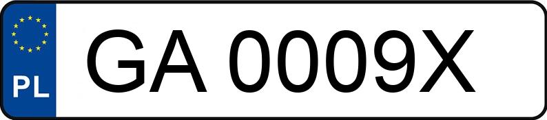 Numer rejestracyjny GA 0009X posiada DODGE JOURNEY - GA0009X