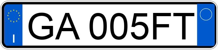 Numer rejestracyjny GA005FT posiada FORD PUMA