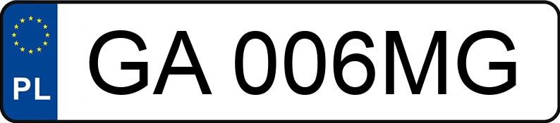Numer rejestracyjny GA 006MG posiada NISSAN QASHQAI - GA006MG