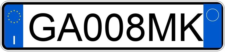 Numer rejestracyjny GA008MK posiada HYUNDAI Kona 1as.