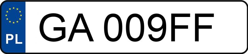 El número de registro GA 009FF tiene PORSCHE 911 Carrera (992) MR`19 E6d GTS 4 - GA009FF