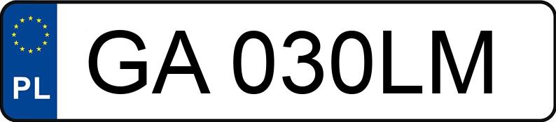 Numer rejestracyjny GA 030LM posiada AUDI A1 Sportback 35 TFSI MR`19 E6d 8X advanced S tronic - GA030LM