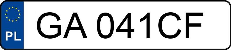 Numer rejestracyjny GA 041CF posiada VOLKSWAGEN LT 35 TDi MR`99 E3 3.5t LT 35 TDi MR`99 E3 3.5t - GA041CF