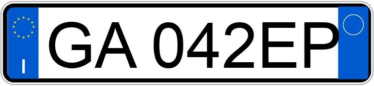 Numer rejestracyjny GA042EP posiada FIAT Panda 3a serie