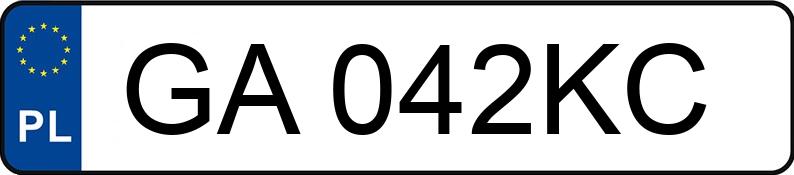 Numer rejestracyjny GA 042KC posiada RENAULT CLIO - GA042KC