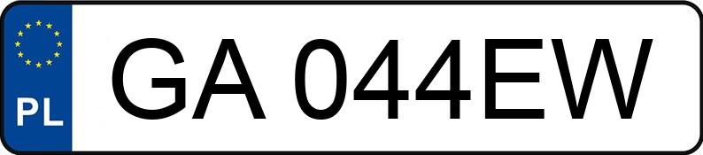 Numer rejestracyjny GA 044EW posiada BMW 525 D - GA044EW