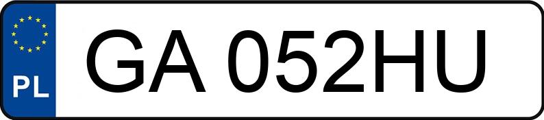 Numer rejestracyjny GA 052HU posiada BMW 745i Kat. MR`02 E3 E65/E66 L Aut. - GA052HU Numer rejestracyjny GA 052HU posiada BMW 745i Kat. MR`02 E3 E65/E66 L Aut. - GA052HU