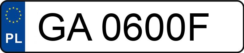 Numer rejestracyjny GA 0600F posiada VOLVO V70 - GA0600F