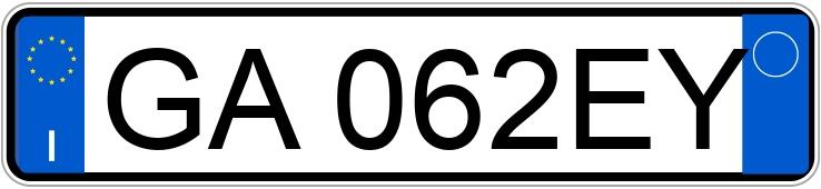 Numer rejestracyjny GA062EY posiada FIAT 500