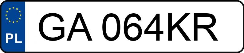 Numer rejestracyjny GA 064KR posiada MERCEDES-BENZ GLC 200 4MATIC - GA064KR