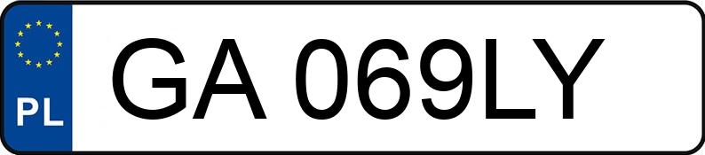 Numer rejestracyjny GA 069LY posiada BMW 540i MR`21 E6d G30 xDrive Steptronic - GA069LY