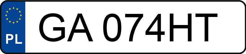 Numer rejestracyjny GA 074HT posiada FORD F-MAX CHK1 - GA074HT