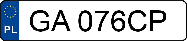 Numer rejestracyjny GA 076CP posiada AUDI A4 Avant 1.9 TDi Kat. MR`99 B5 A4 Avant 1.9 TDi Kat. MR`99 B5 - GA076CP