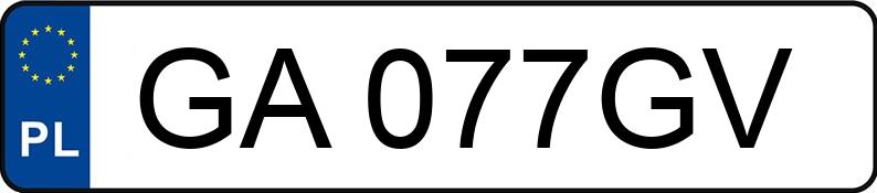 Numer rejestracyjny GA 077GV posiada MITSUBISHI ASX - GA077GV
