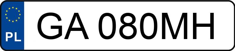 Numer rejestracyjny GA 080MH posiada BMW X1 SDRIVE 18D - GA080MH