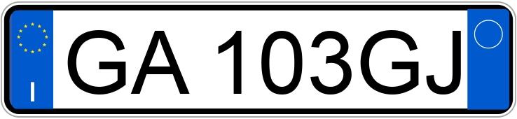 Numer rejestracyjny GA103GJ posiada BMW Serie 5