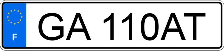 Numer rejestracyjny GA110AT posiada OPEL ZAFIRA