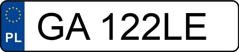 Numer rejestracyjny GA 122LE posiada RENAULT LAGUNA 2.0 KAT - GA122LE Numer rejestracyjny GA 122LE posiada RENAULT LAGUNA 2.0 KAT - GA122LE