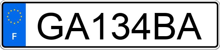 Numer rejestracyjny GA134BA posiada FIAT 500 III