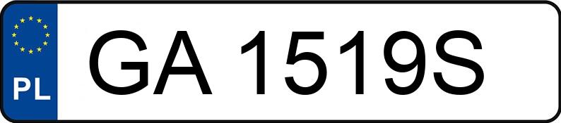 Numer rejestracyjny GA 1519S posiada NISSAN MICRA - GA1519S