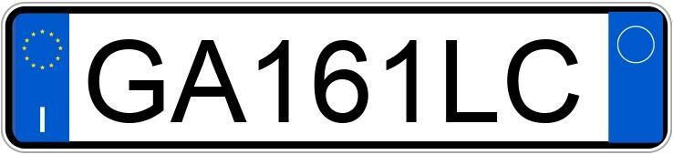 Numer rejestracyjny GA161LC posiada VOLKSWAGEN Golf 7a serie Numer rejestracyjny GA161LC posiada VOLKSWAGEN Golf 7a serie