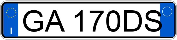 Numer rejestracyjny GA170DS posiada MERCEDES Classe S