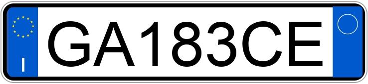 Il numero di registrazione GA183CE ha BMW Serie 2 G.C.