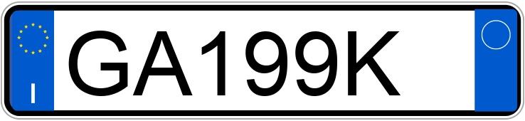 Numer rejestracyjny GA199K posiada Mercedes Classe c