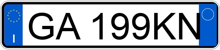 Numer rejestracyjny GA199KN posiada MERCEDES Classe C