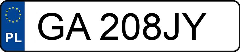 Numer rejestracyjny GA 208JY posiada BMW 318I - GA208JY