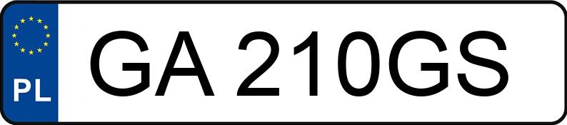 Numer rejestracyjny GA 210GS posiada VOLVO S60 - GA210GS Numer rejestracyjny GA 210GS posiada VOLVO S60 - GA210GS