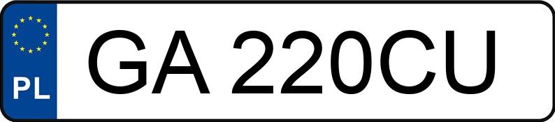 Numer rejestracyjny GA 220CU posiada FORD FIESTA - GA220CU Numer rejestracyjny GA 220CU posiada FORD FIESTA - GA220CU