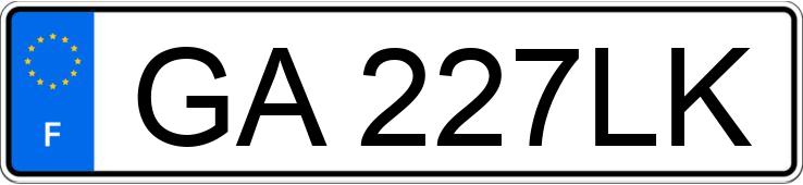 Numer rejestracyjny GA227LK posiada FIAT 500 Numer rejestracyjny GA227LK posiada FIAT 500