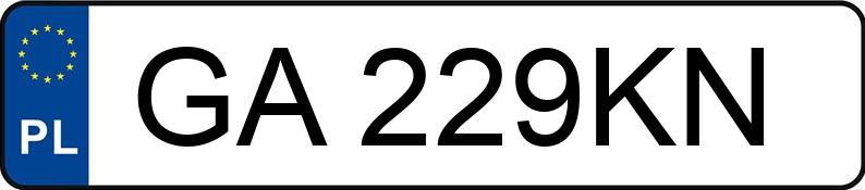 Numer rejestracyjny GA 229KN posiada FORD-CNG-TECHNIK MONDEO HYBRID - GA229KN