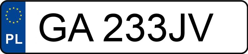 Numer rejestracyjny GA 233JV posiada BMW 318 D - GA233JV