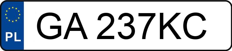 Numer rejestracyjny GA 237KC posiada AUDI S3 LIMOUSINE - GA237KC