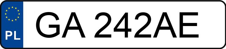 Die Registrierungsnummer GA 242AE hat PEUGEOT 807 2.0 HDI MR`02 E3 Trendy 120 - GA242AE
