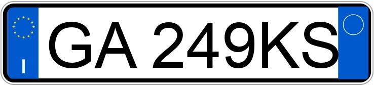 Numer rejestracyjny GA249KS posiada FIAT Panda 3a serie