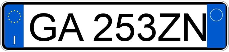 Numer rejestracyjny GA253ZN posiada BMW Serie 5